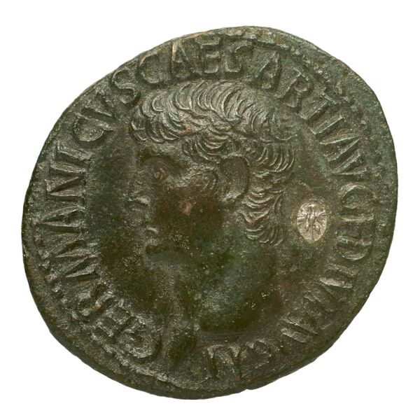 RIC I (second edition) Gaius/Caligula 50, аверс, bnf_ocre