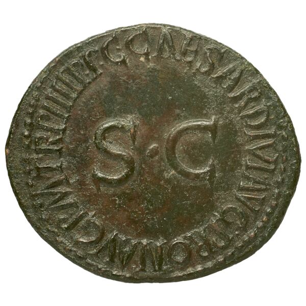 RIC I (second edition) Gaius/Caligula 50, реверс, bnf_ocre