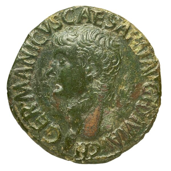 RIC I (second edition) Gaius/Caligula 50, аверс, bnf_ocre