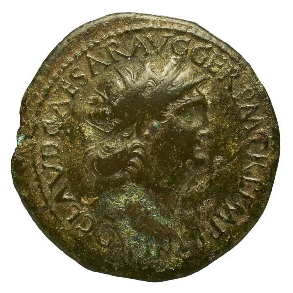 RIC I (second edition) Nero 409, аверс, bnf_ocre