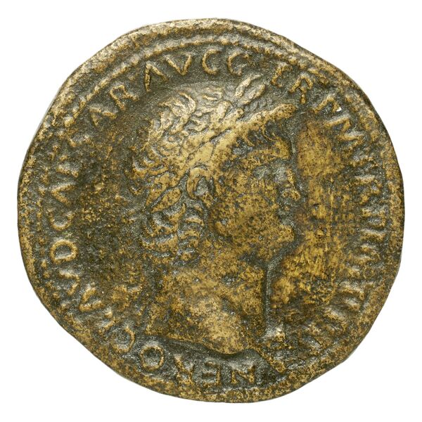 RIC I (second edition) Nero 130, аверс, bnf_ocre