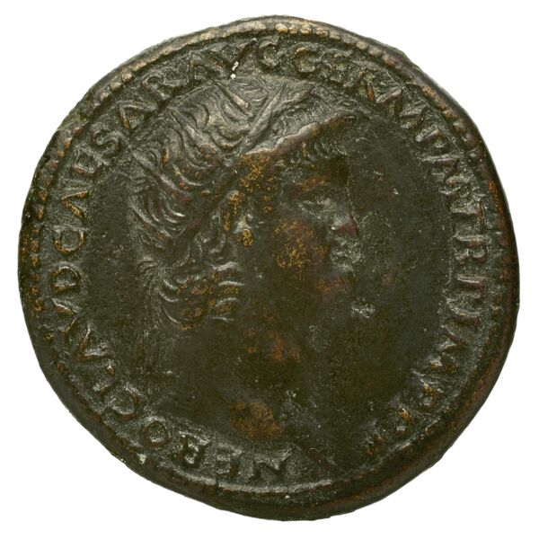 RIC I (second edition) Nero 191, аверс, bnf_ocre