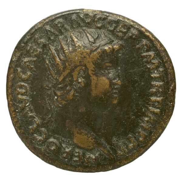 RIC I (second edition) Nero 215, аверс, bnf_ocre