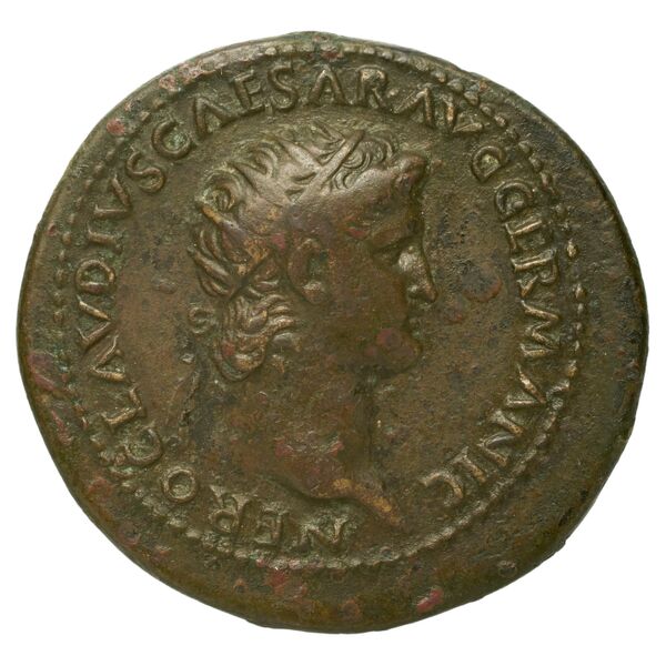 RIC I (second edition) Nero 211, аверс, bnf_ocre