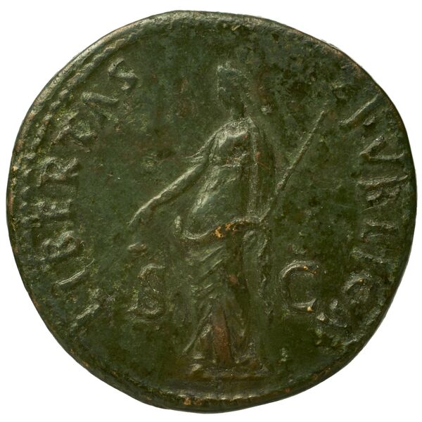 RIC II Nerva 86 (sestertius), реверс, bnf_ocre