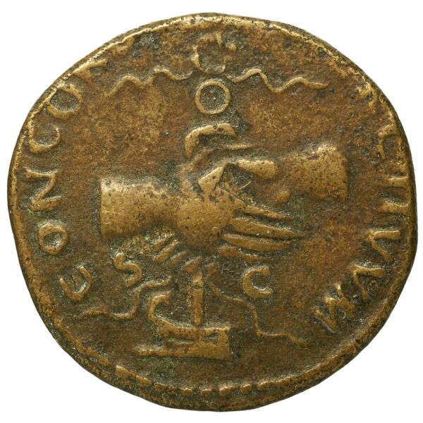 RIC II Nerva 97, реверс, bnf_ocre