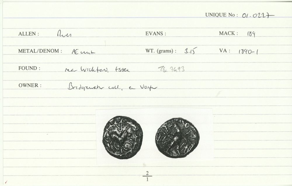 ABC 2760, аверс, Celtic Coin Index (Оксфорд)
