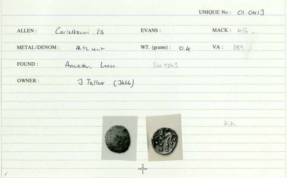 ABC 1839, аверс, Celtic Coin Index (Оксфорд)