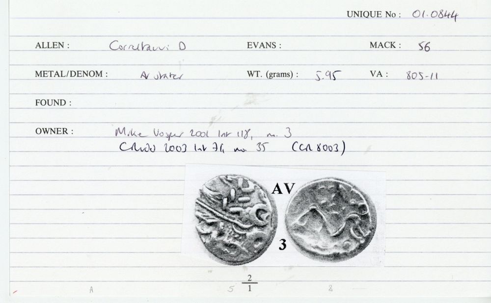 ABC 1734, аверс, Celtic Coin Index (Оксфорд)