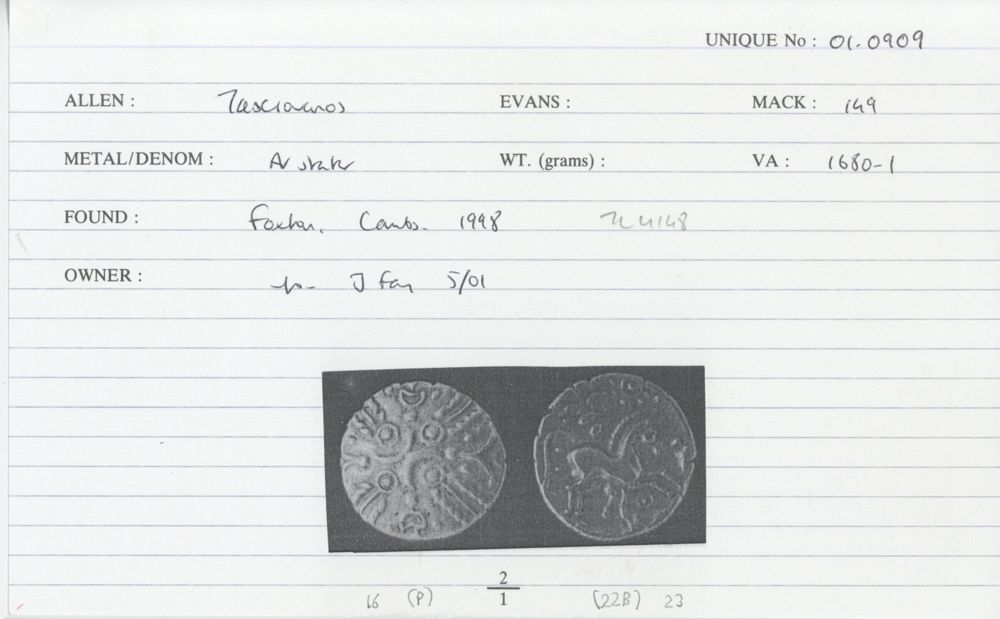 ABC 2553, аверс, Celtic Coin Index (Оксфорд)