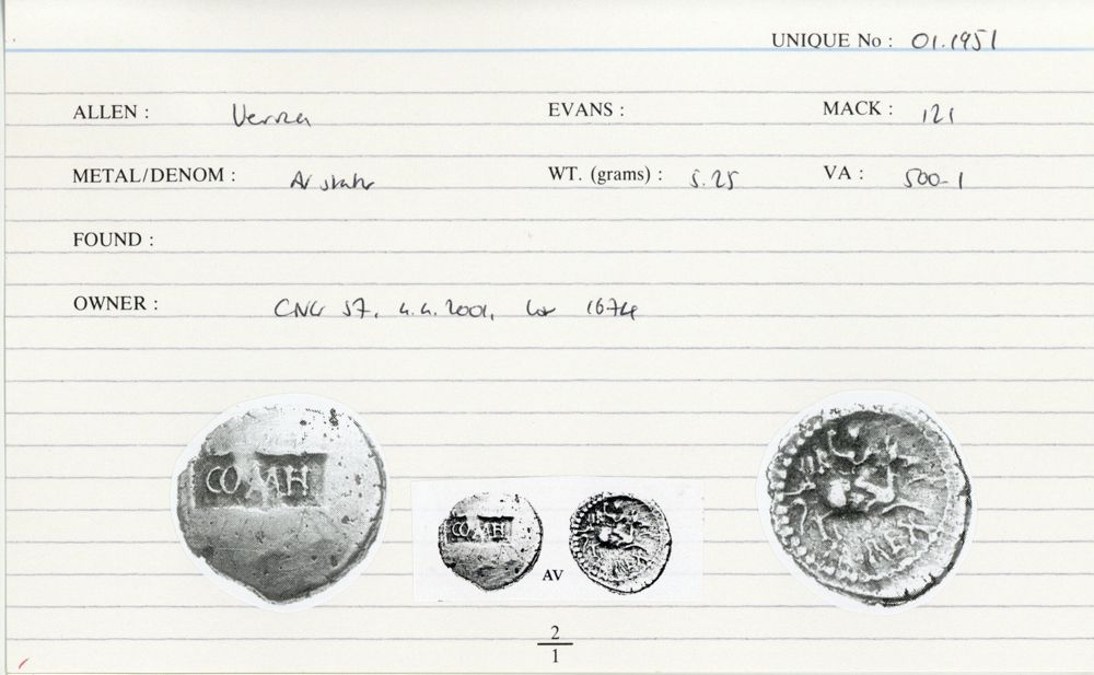 ABC 1190, аверс, cci