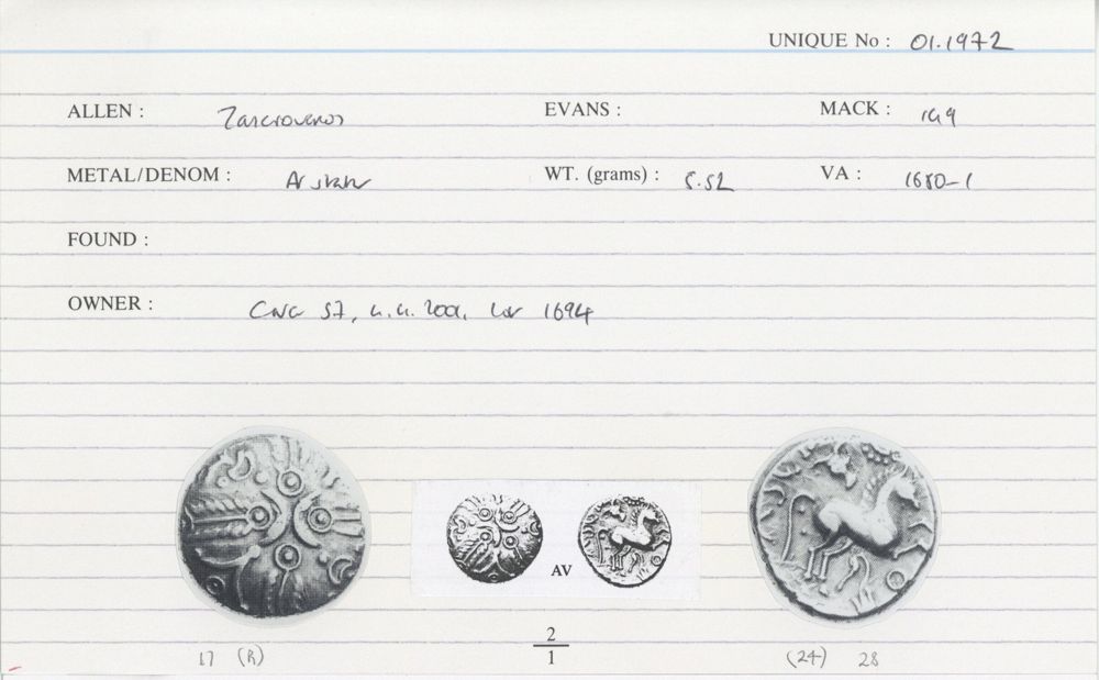 ABC 2553, аверс, Celtic Coin Index (Оксфорд)