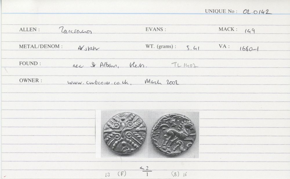 ABC 2553, аверс, Celtic Coin Index (Оксфорд)