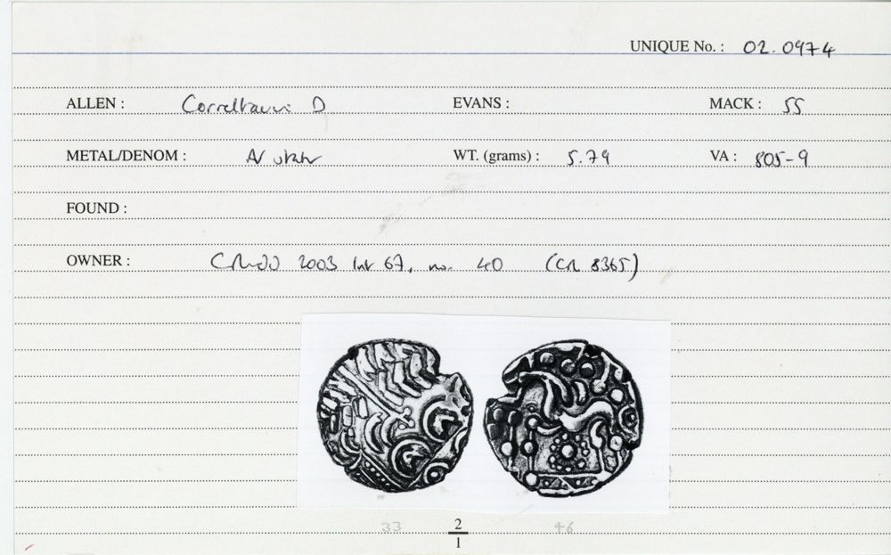 ABC 1734, аверс, Celtic Coin Index (Оксфорд)