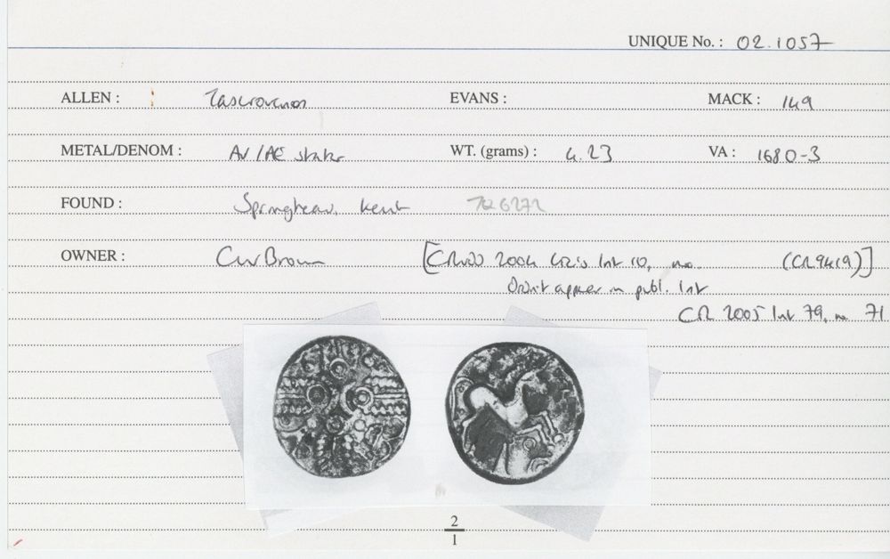 ABC 2553, аверс, Celtic Coin Index (Оксфорд)