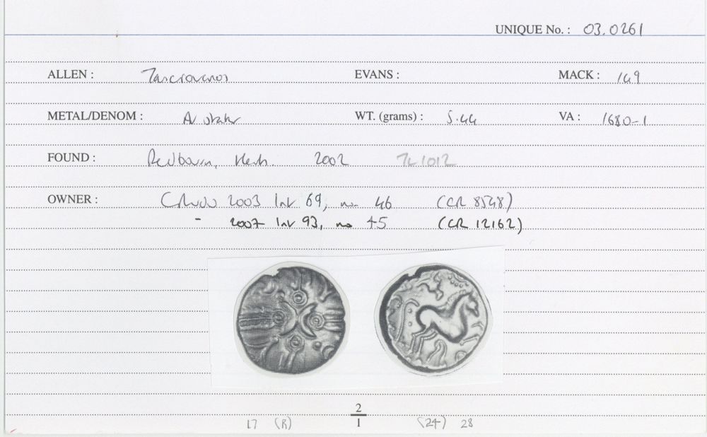 ABC 2553, аверс, Celtic Coin Index (Оксфорд)