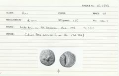 ABC 2760, реверс, Celtic Coin Index (Оксфорд)