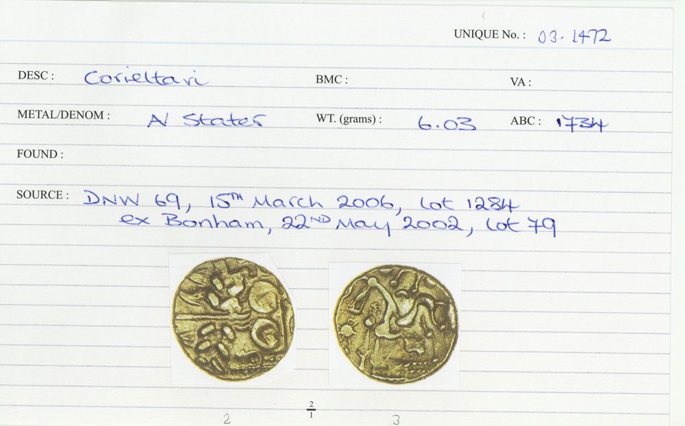 ABC 1734, аверс, Celtic Coin Index (Оксфорд)