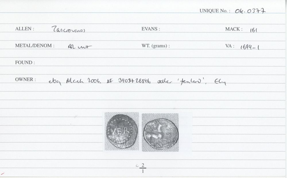 ABC 2622, аверс, Celtic Coin Index (Оксфорд)