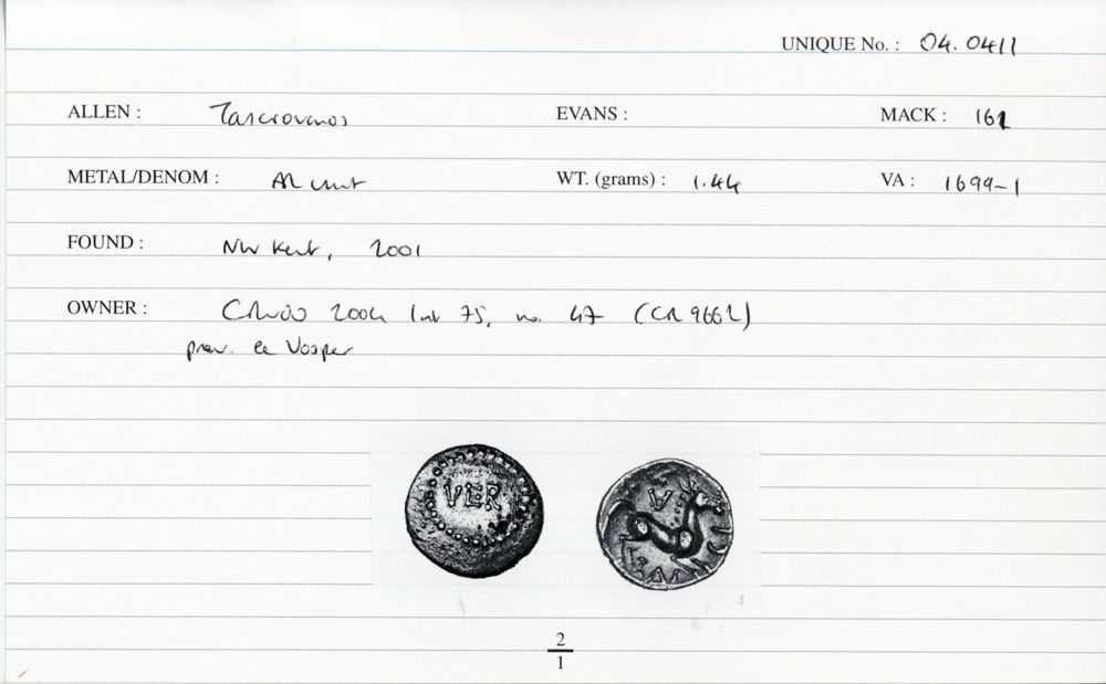 ABC 2622, аверс, Celtic Coin Index (Оксфорд)