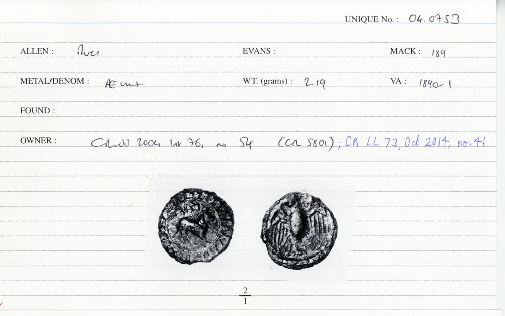 ABC 2760, аверс, Celtic Coin Index (Оксфорд)