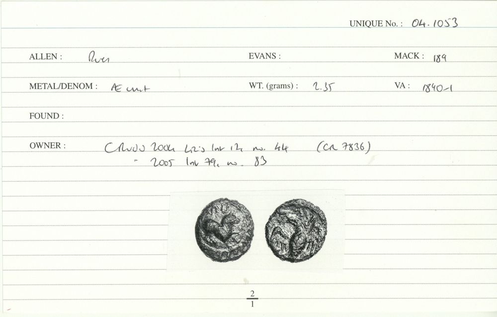 ABC 2760, аверс, Celtic Coin Index (Оксфорд)