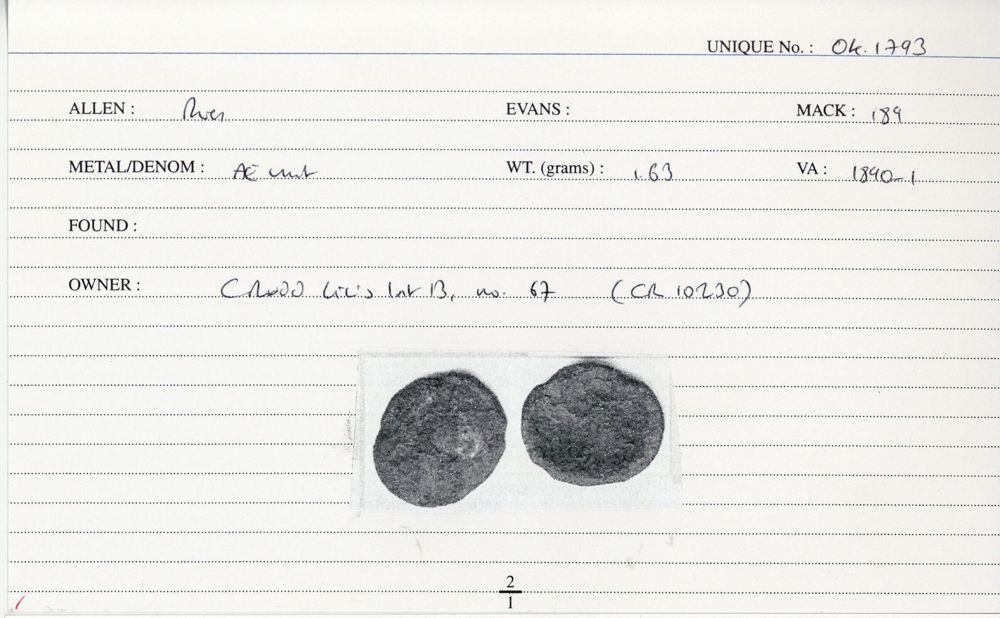 ABC 2760, аверс, Celtic Coin Index (Оксфорд)