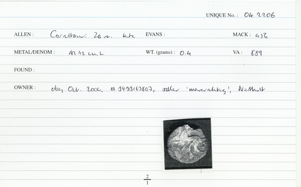 ABC 1839, аверс, Celtic Coin Index (Оксфорд)