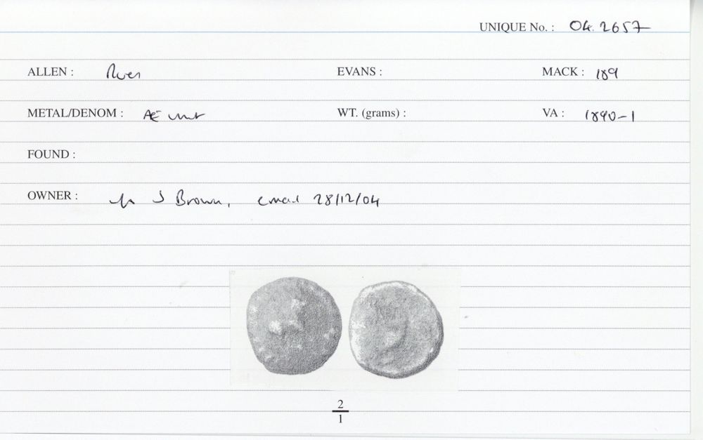 ABC 2760, аверс, Celtic Coin Index (Оксфорд)
