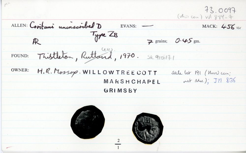 ABC 1839, аверс, Celtic Coin Index (Оксфорд)