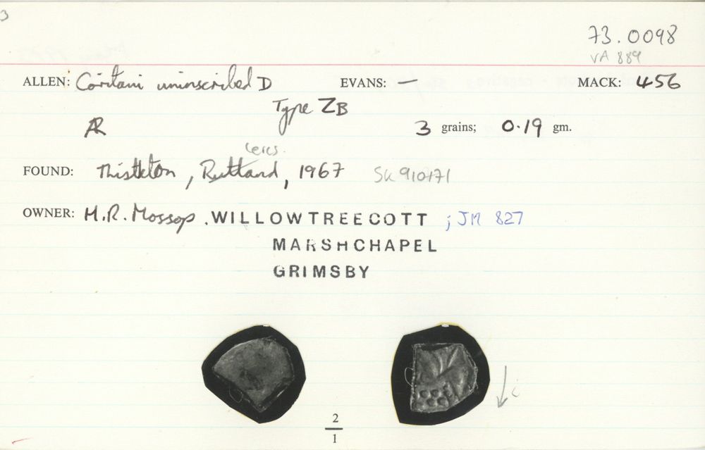 ABC 1839, аверс, Celtic Coin Index (Оксфорд)