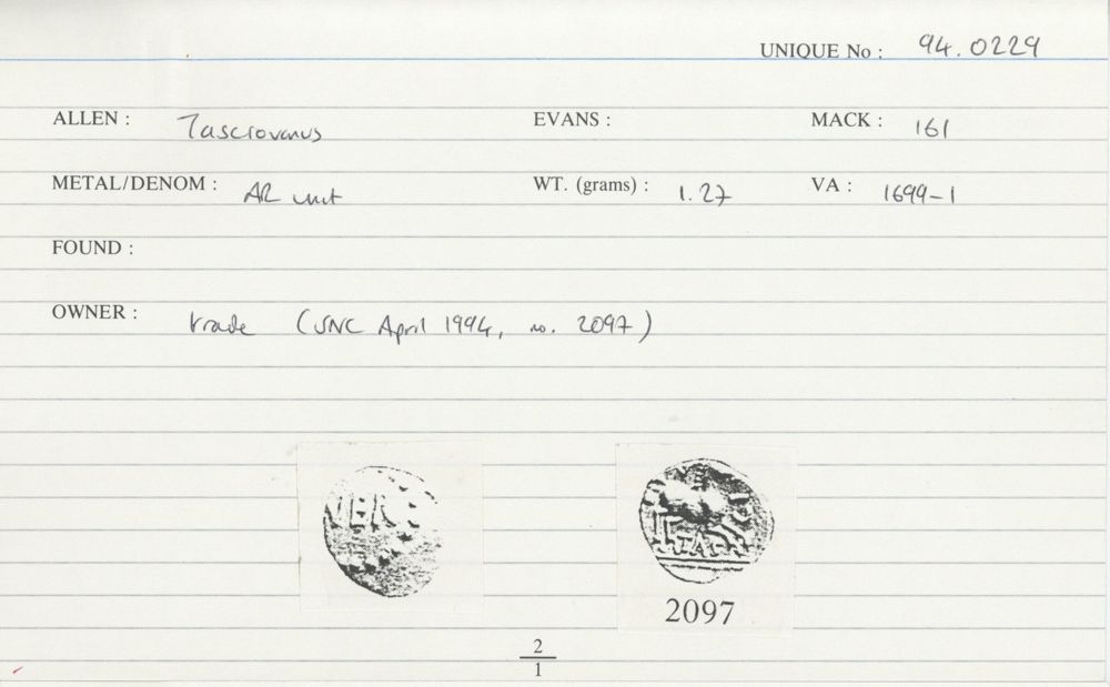 ABC 2622, аверс, Celtic Coin Index (Оксфорд)