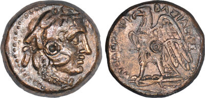 Coins of the Ptolemaic Empire Vol. I, Part II, no. B206, аверс, cealex