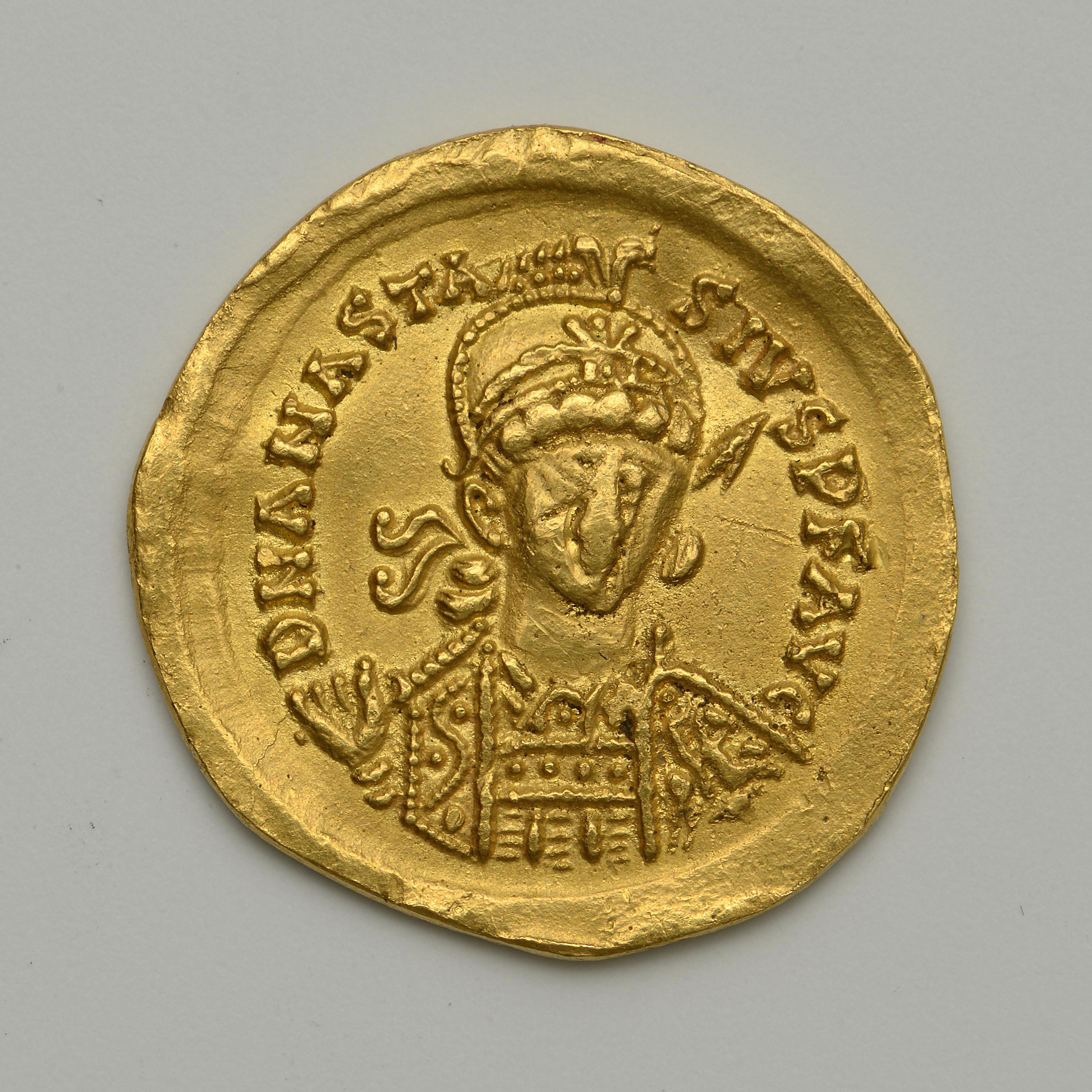 Ostrogothic Authority — Solidus (Rome, 527), аверс, Dumbarton Oaks — византийские монеты
