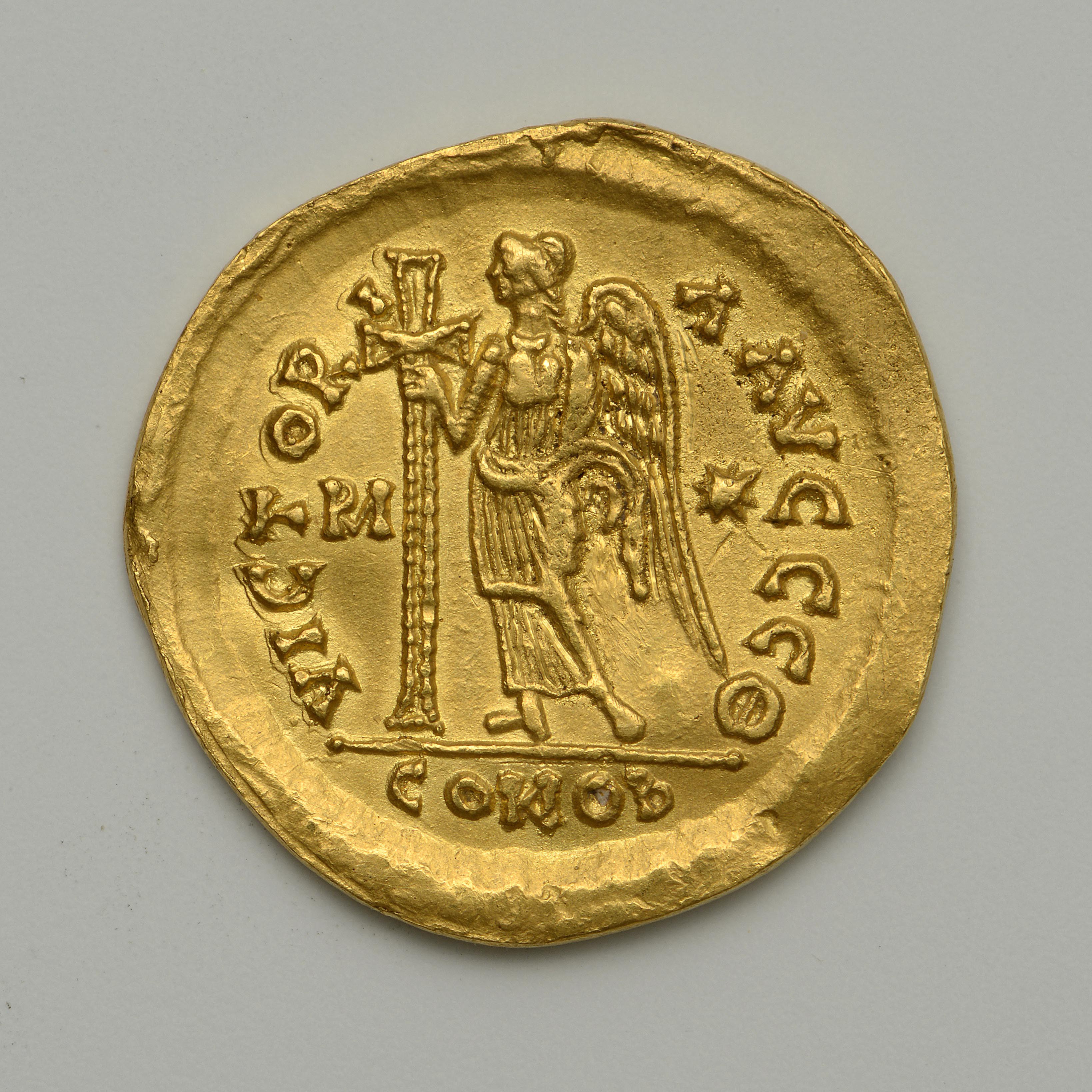 Ostrogothic Authority — Solidus (Rome, 527), реверс, Dumbarton Oaks — византийские монеты