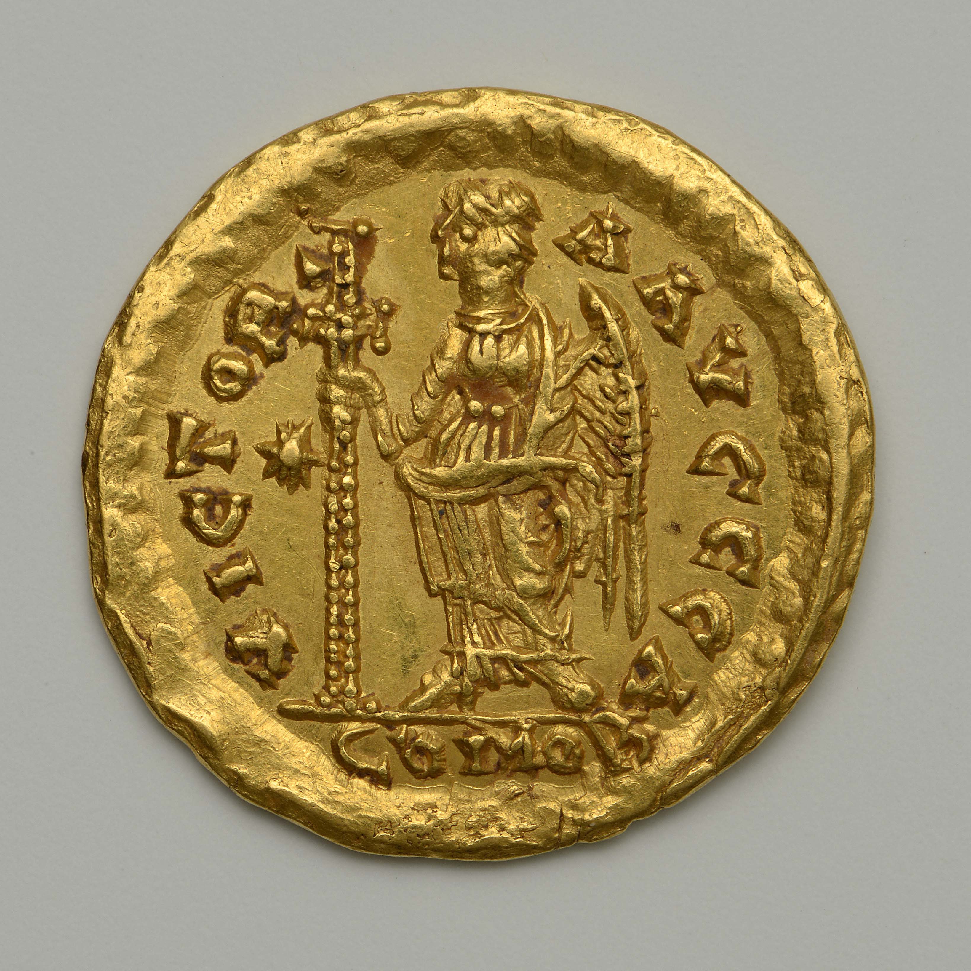 реверс Ostrogothic Authority — Solidus (Rome, 518)