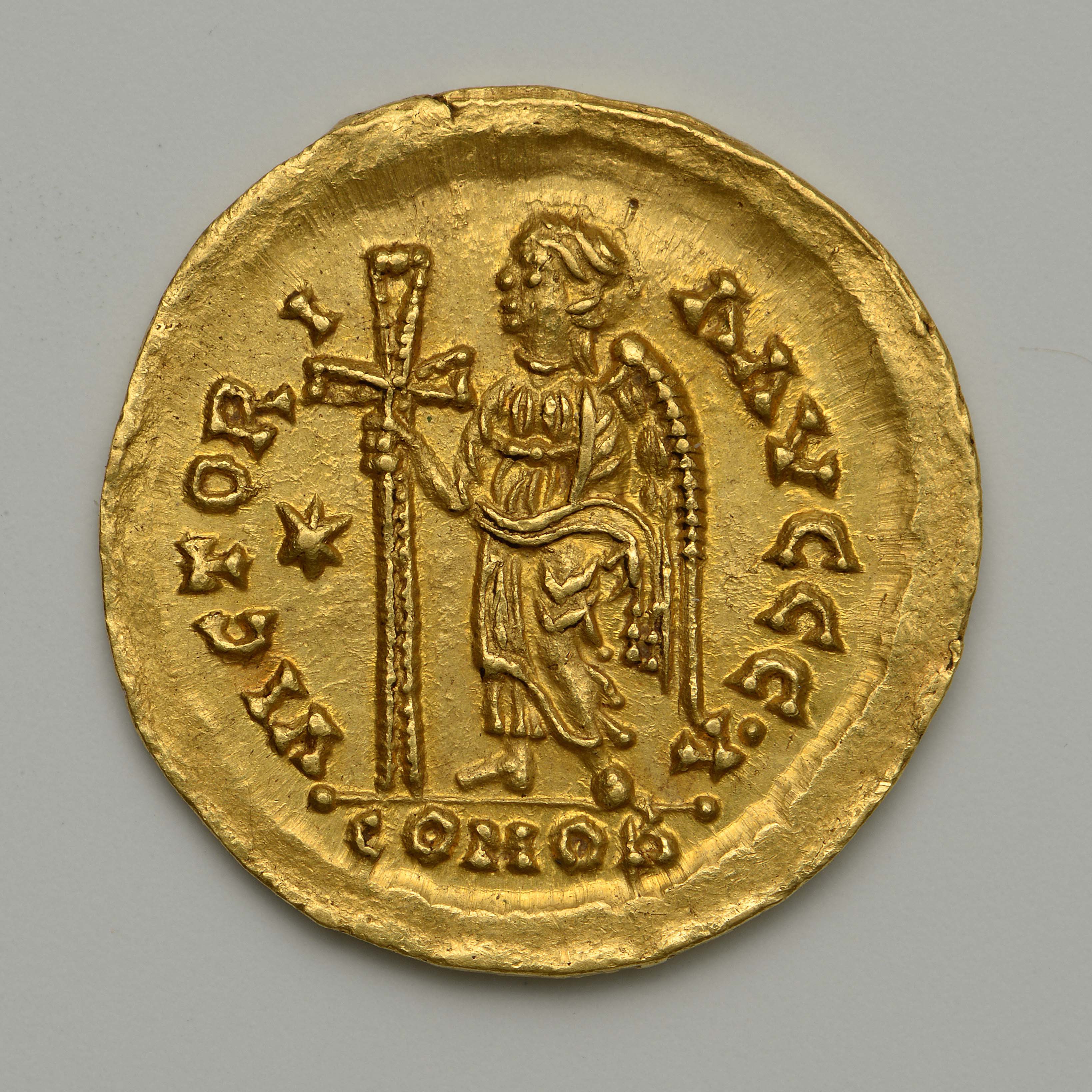 Ostrogothic Authority — Solidus (Rome, 527), реверс, Dumbarton Oaks — византийские монеты