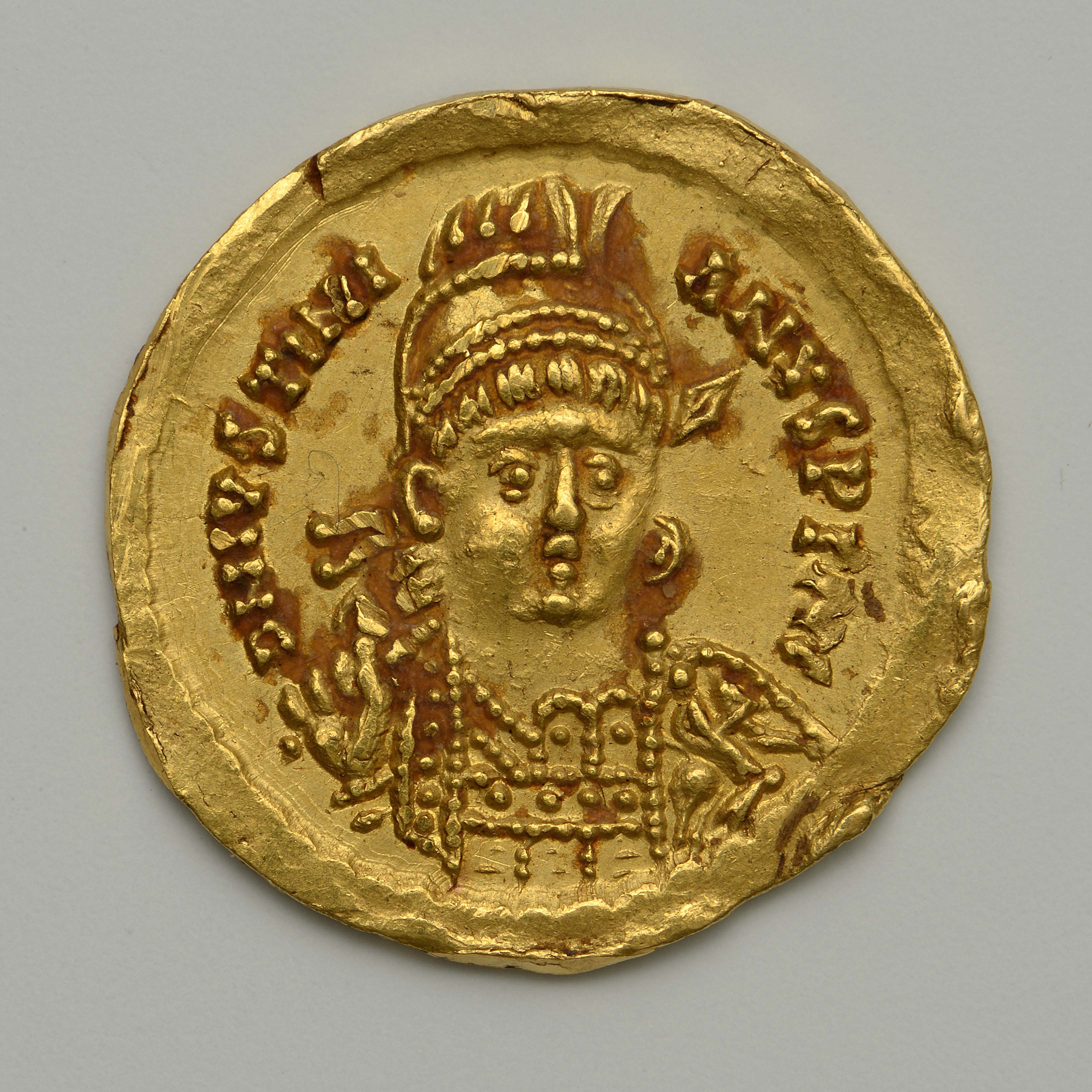 Ostrogothic Authority — Solidus (Rome, 527), аверс, Dumbarton Oaks — византийские монеты
