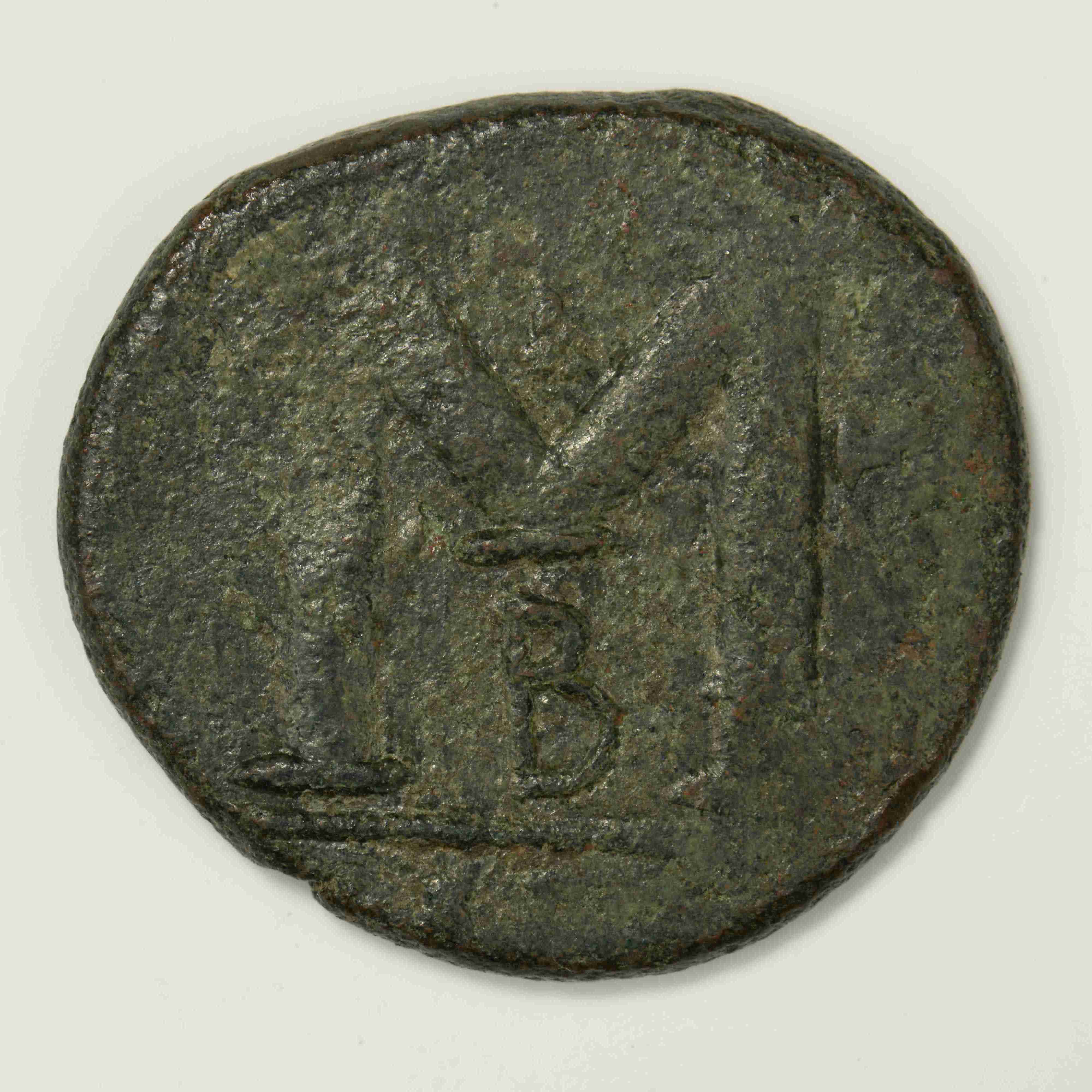 реверс Justinian I — Follis (Carthage, 527)