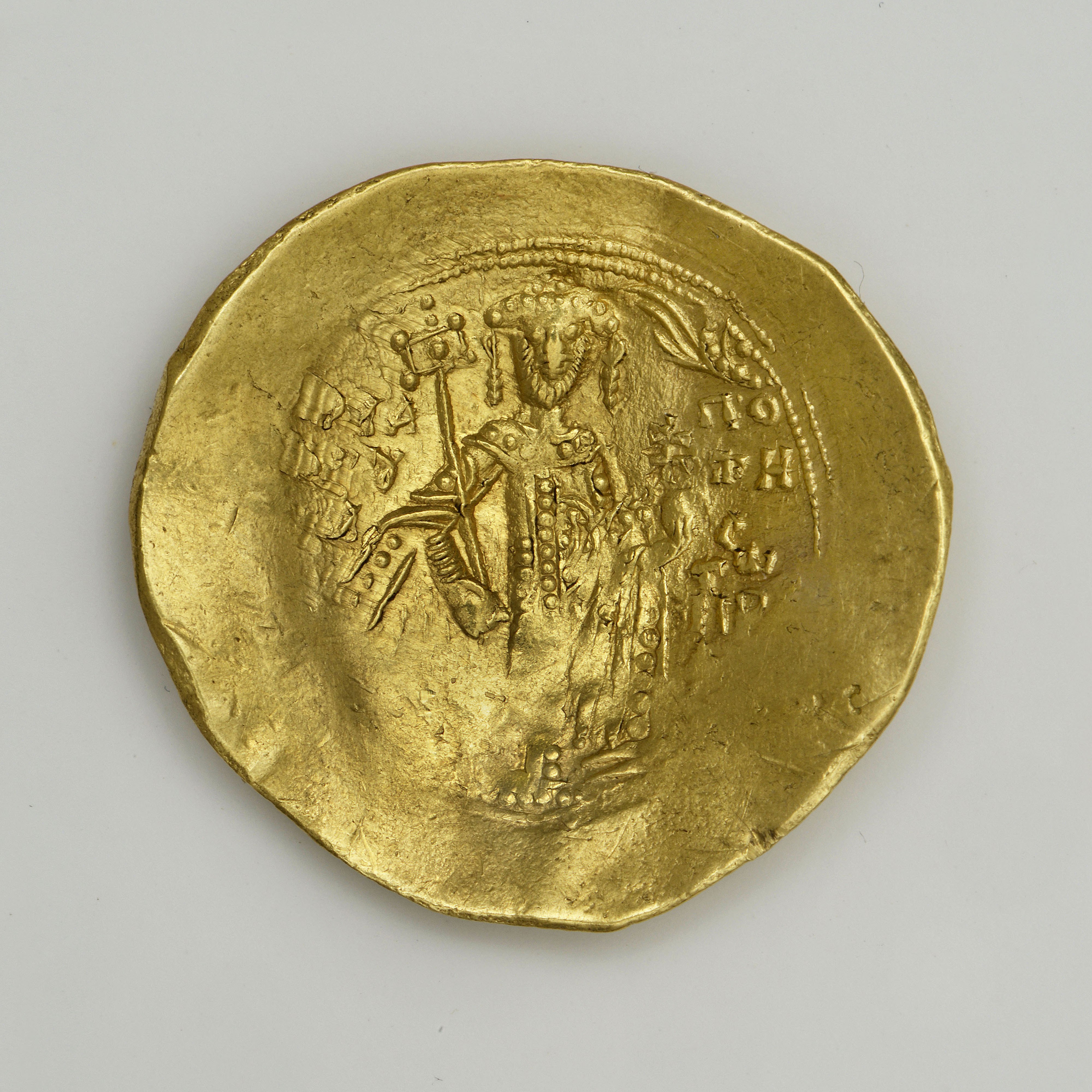 реверс Manuel I Komnenos — Nomisma Hyperpyron (Thessalonike, 1143)