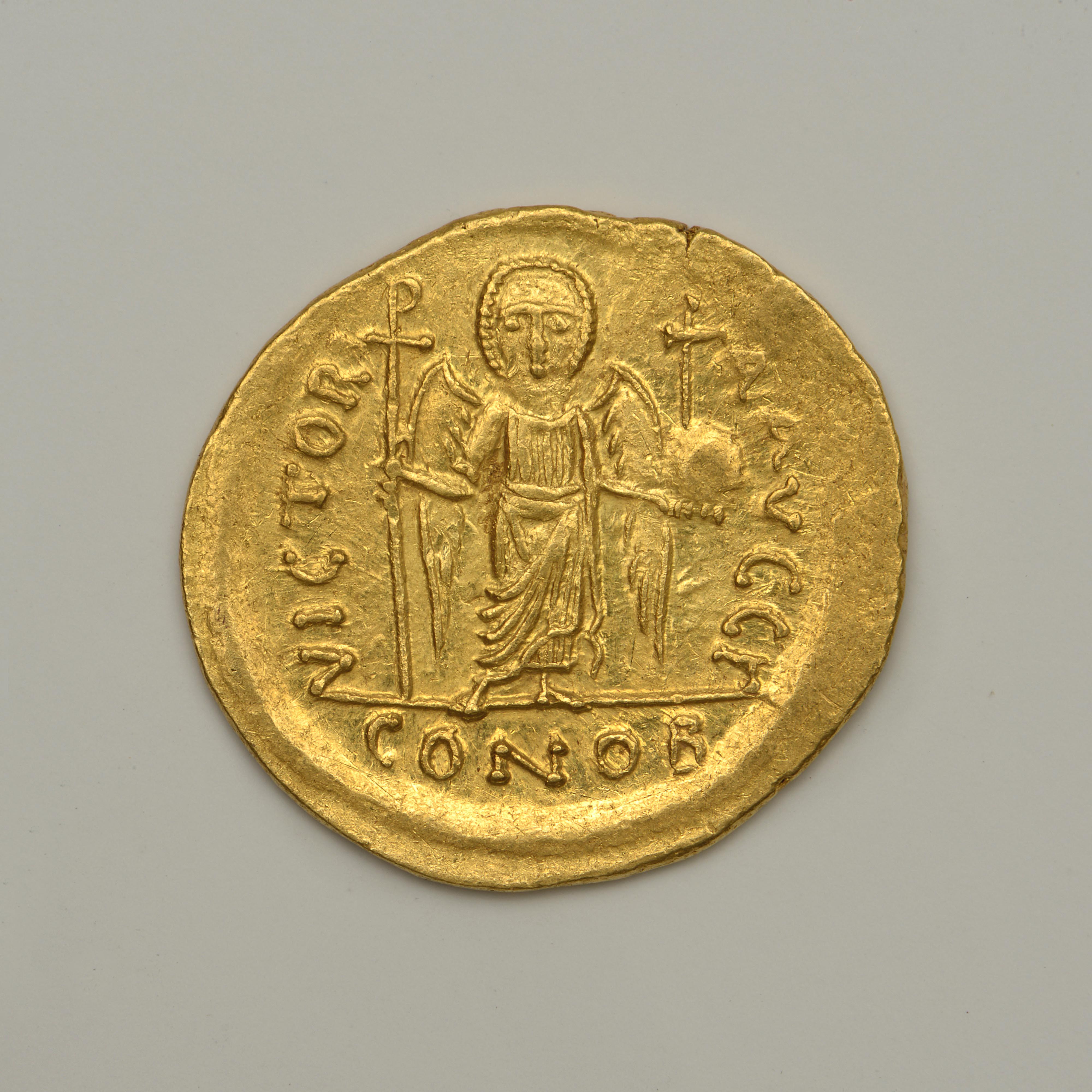 реверс Maurice Tiberius — Solidus (Carthage, 584–585)