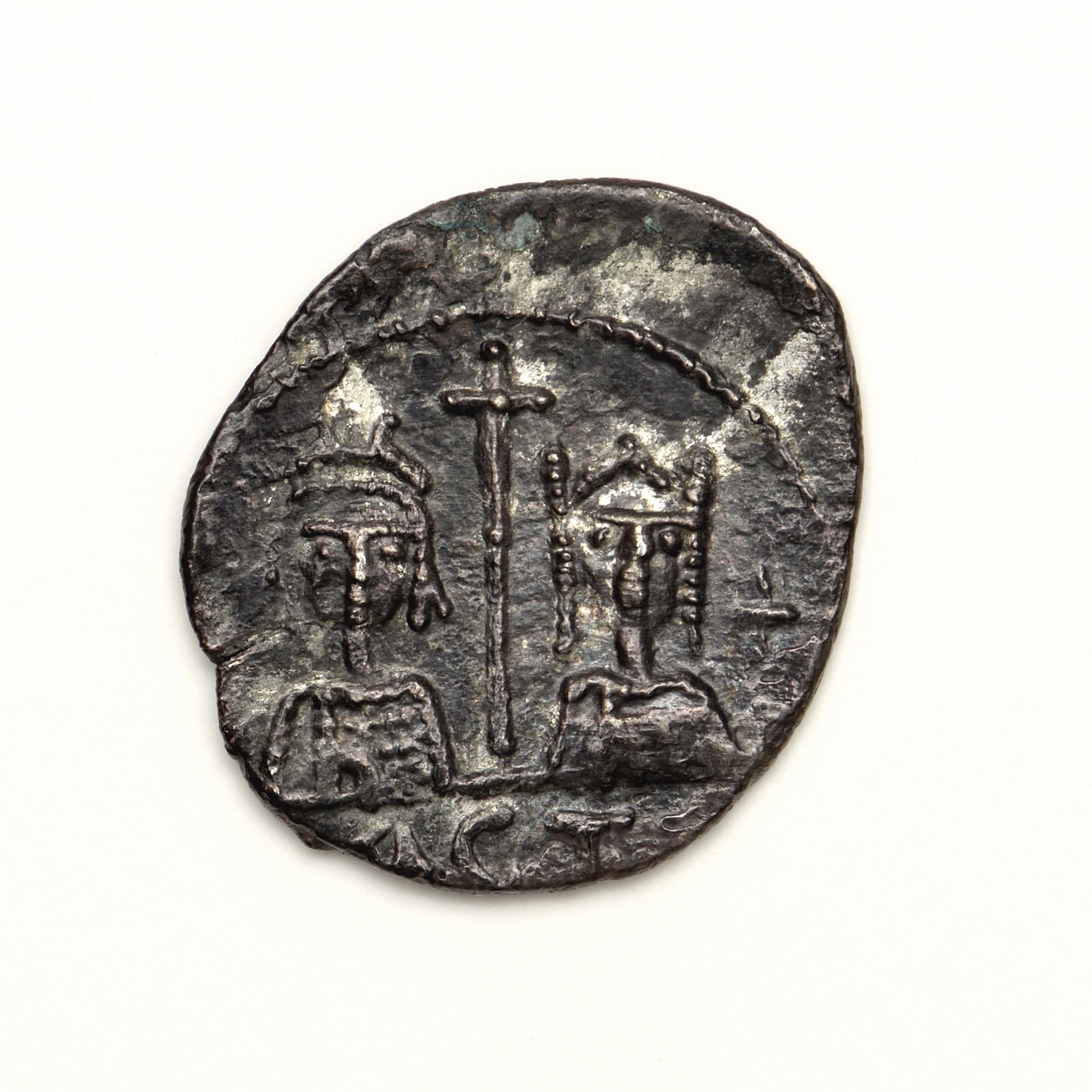 реверс Theodosius II — Light Half Siliqua (Carthage, 590)