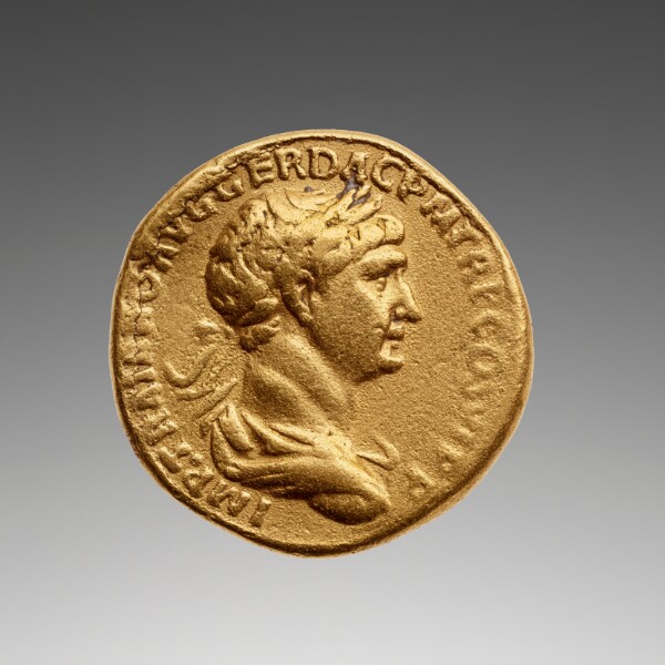 RIC II Trajan 249 (aureus), аверс, getty