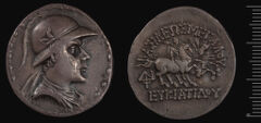 Eucratides I of Bactria rev